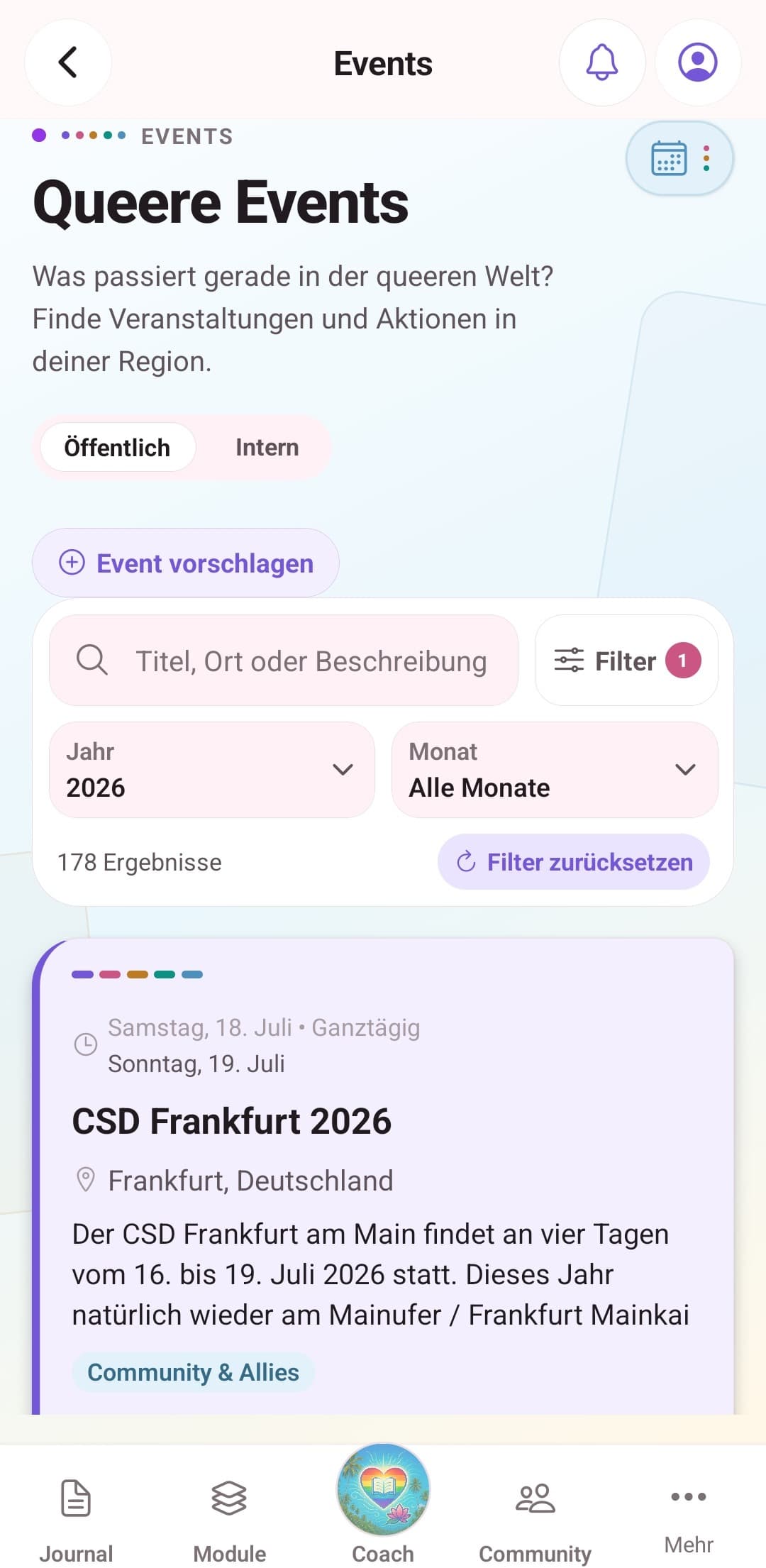 Queere Events in deiner Nähe